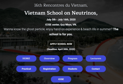 Lớp học vật lý Neutrino, 5-16 tháng 7 2020
